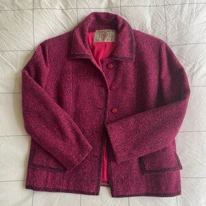 Vintage hot pink jacket XS